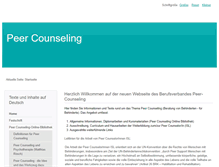 Tablet Screenshot of peer-counseling.org